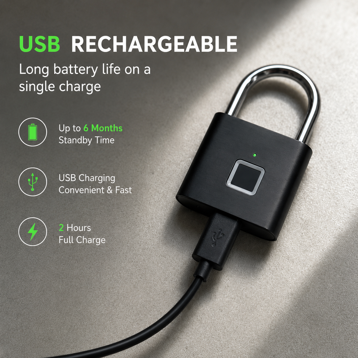 SwipLock™ Fingerprint Padlock